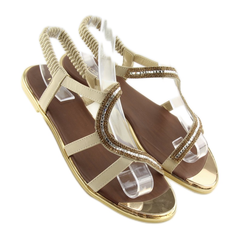 Sandales beiges asymétriques 4157 Beige