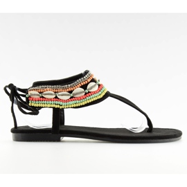 Sandales noires à perles 8241 noir