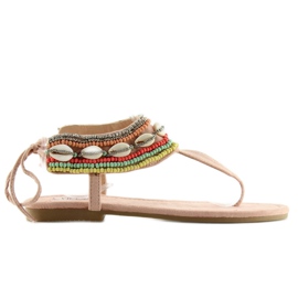 Sandales à perles roses 8241 Rose Sandales à perles roses 8241 Rose
