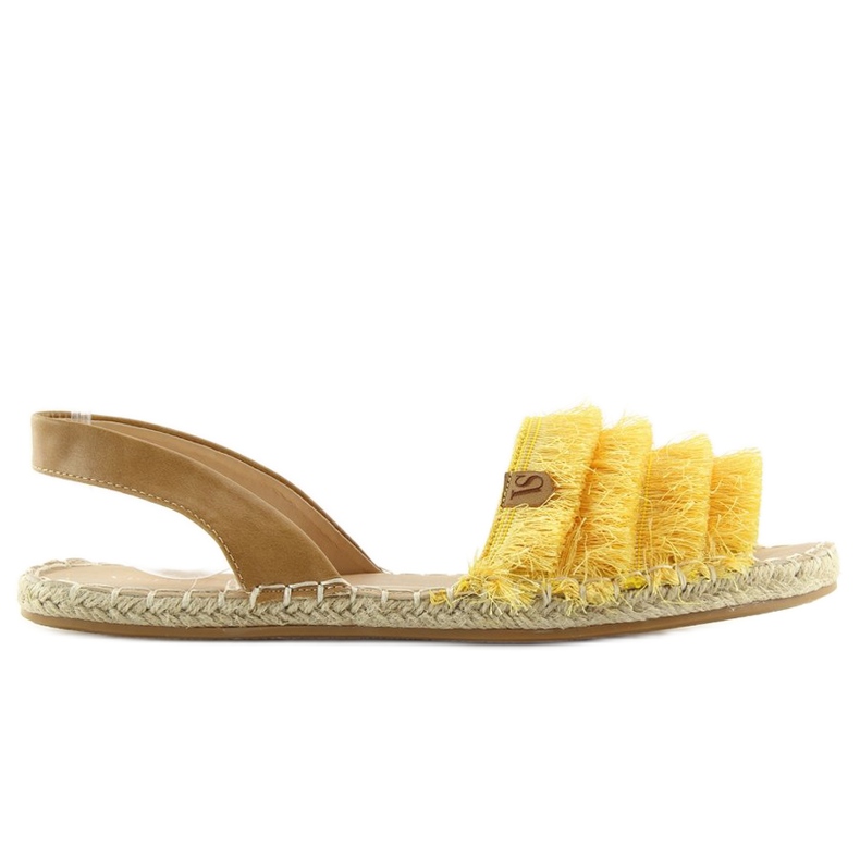 Espadrilles style caribéen jaune 8413 Jaune