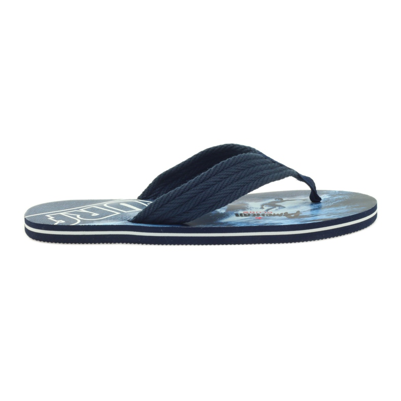 American Club Tongs homme américaines SURF bleu marin