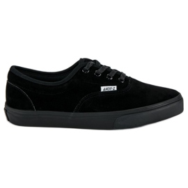 Andy Z Baskets en daim noir le noir