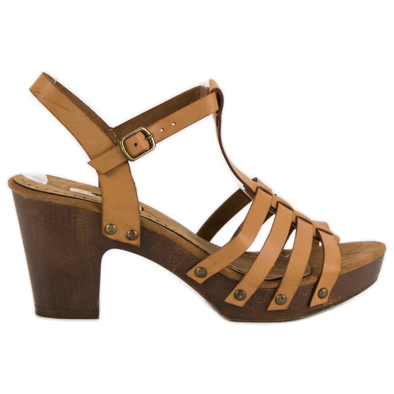 Corina Sandales légères sur un poteau brun Corina Sandales légères sur un poteau brun