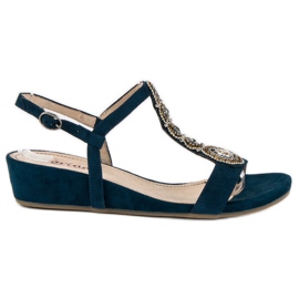 Corina Sandales bleu marine à boucle