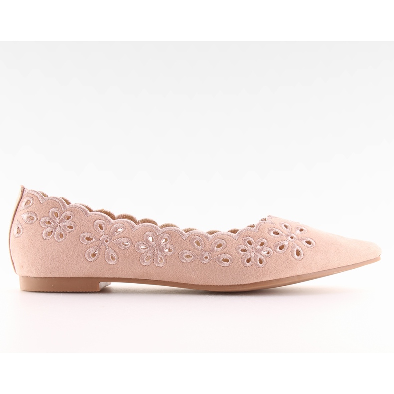 Ballerines à motif rose ajouré IT-29 Rose