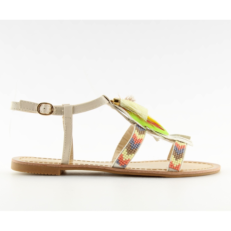 Sandales style Boho en beige LQ-2662 Beige