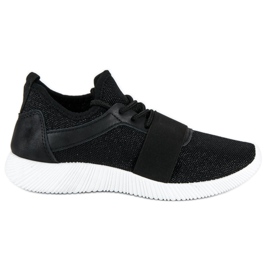 Chaussures à enfiler noires le noir