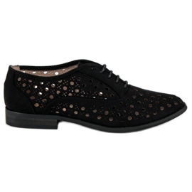 Corina Chaussures ajourées avec un lien le noir