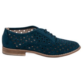 Corina Chaussures ajourées avec un lien bleu