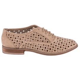 Corina Chaussures ajourées avec un lien gris