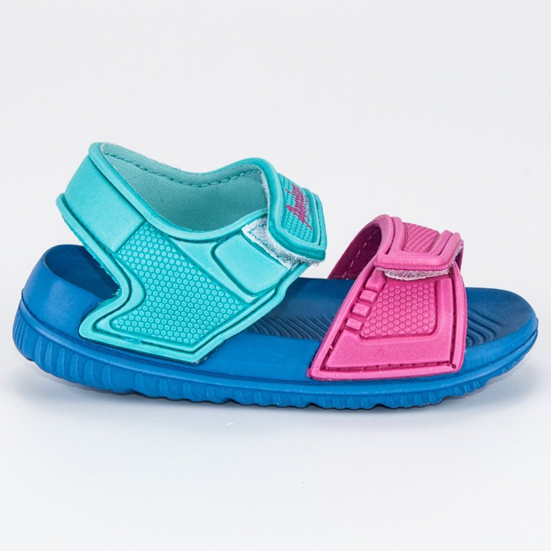 American Club Sandales américaines à velcro multicolore