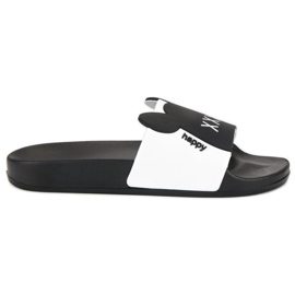 Pantoufles vices à la mode le noir