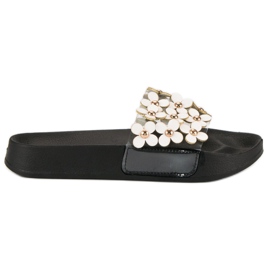 Pantoufles vices élégantes pour femmes blanc