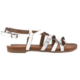 Sandales vinceza blanches gris Sandales vinceza blanches gris