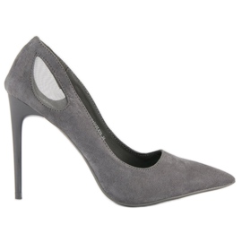 Escarpins Vinceza en daim gris
