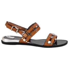 Sandales vices marron brun
