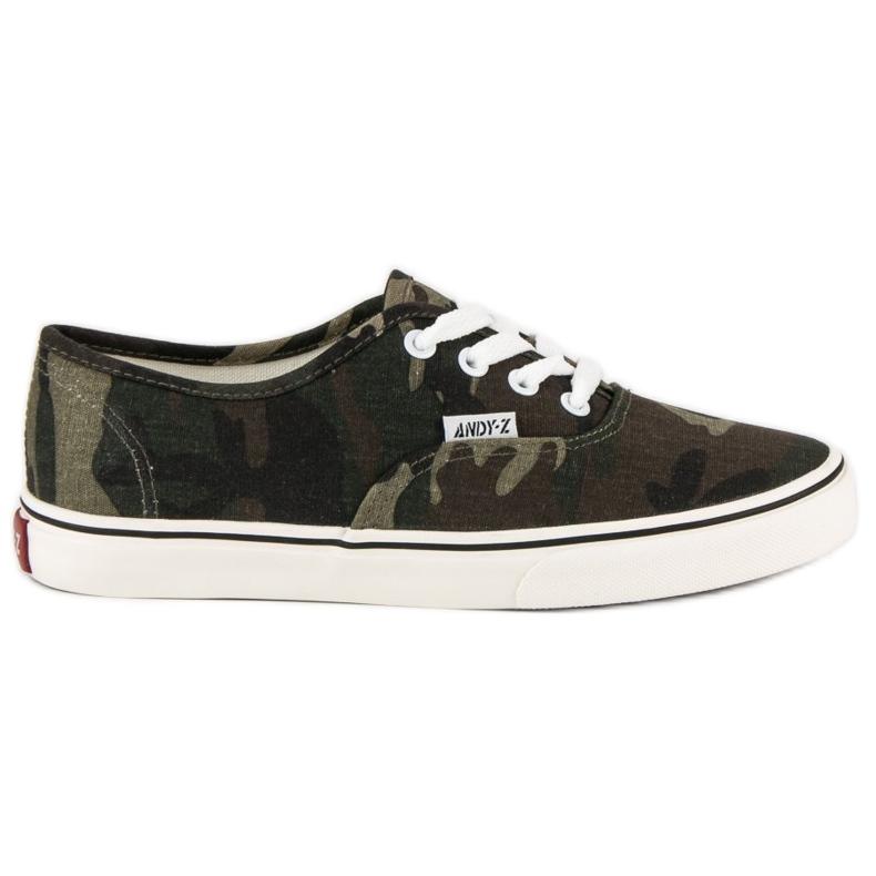 Andy Z Baskets camouflage brun vert