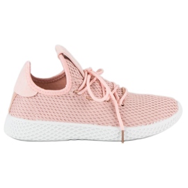 Chaussures de sport poudreuse rose