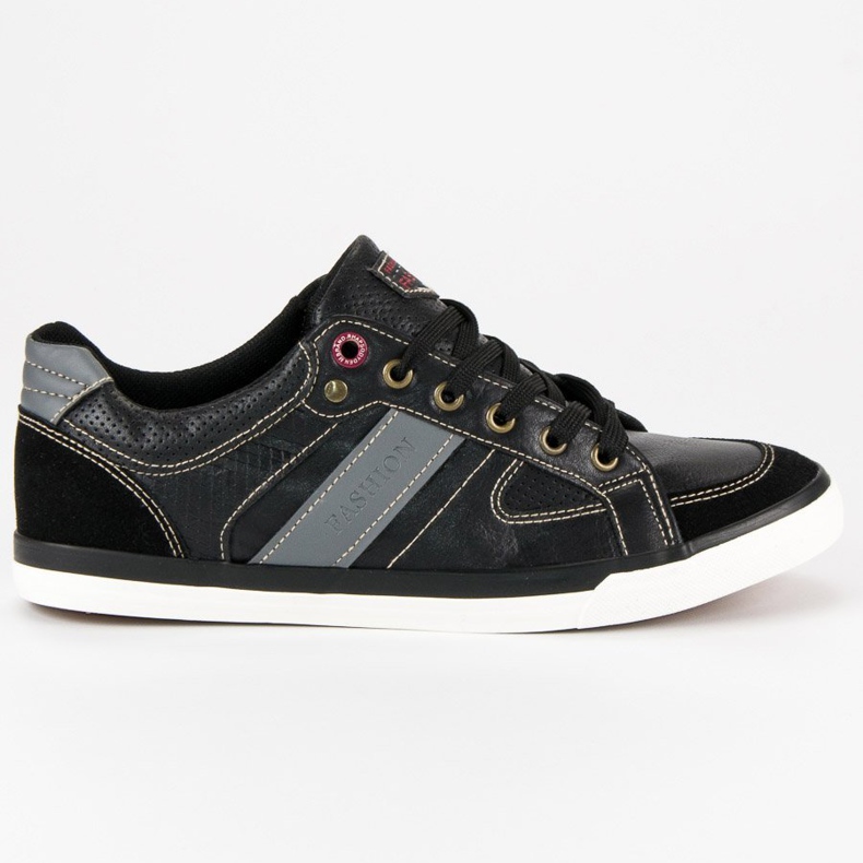 L&H Chaussures de sport pour hommes le noir L&H Chaussures de sport pour hommes le noir