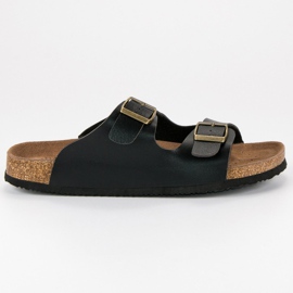 American Club Pantoufles américaines confortables noir