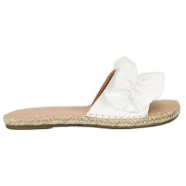 Vices d'espadrilles flip blanches