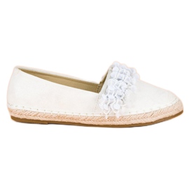 Espadrilles en daim VICES blanc