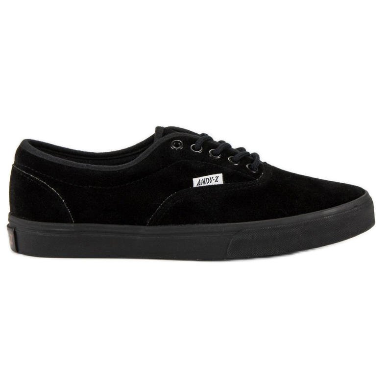 Andy Z Baskets à lacets homme le noir