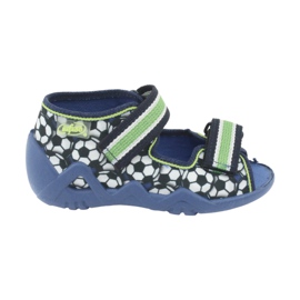 Chaussures enfant Befado vertes 250P078 blanc bleu marine