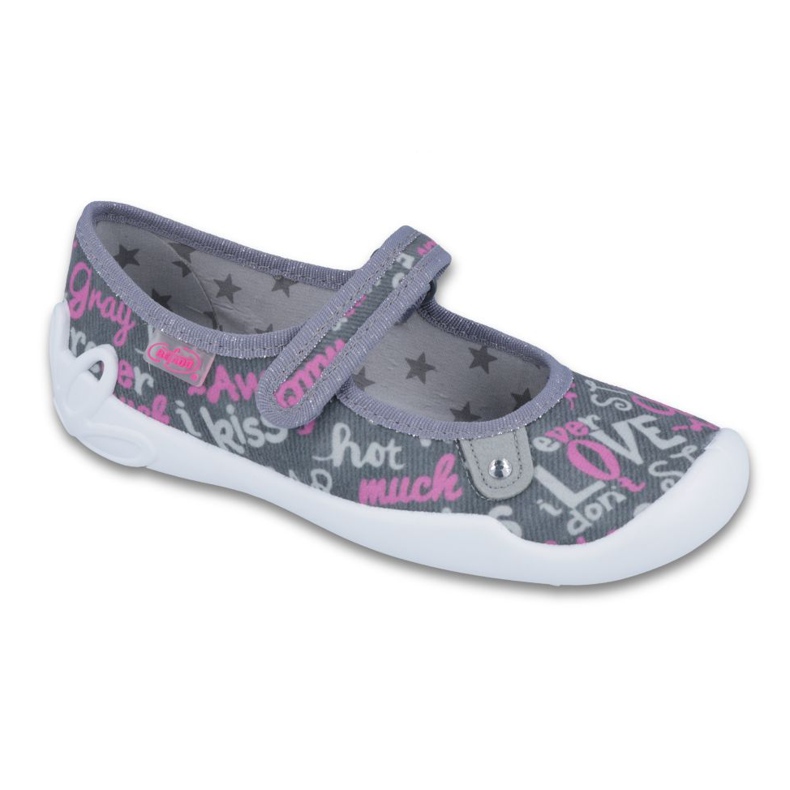 Chaussures pour enfants Befado 114Y312 gris rose