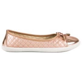 Ballerines matelassées rose