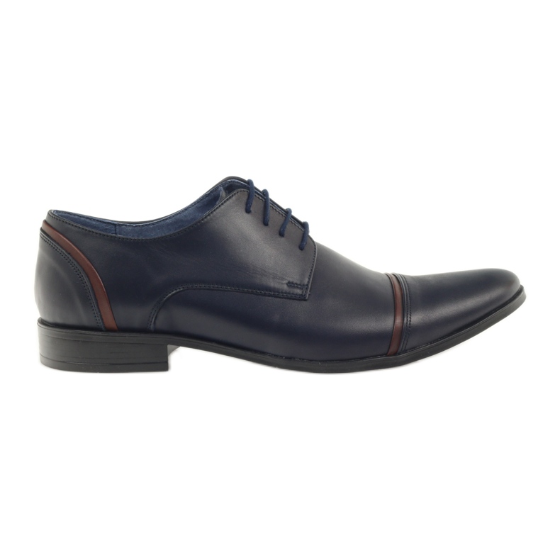 Veni vici Chaussures en cuir formelles, bleu marine masculin 149