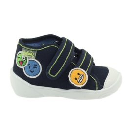 Befado 212p054 baskets chaussons bleu marine vert