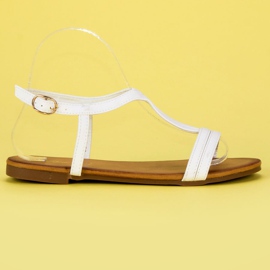 Bella Star Sandales confortables pour femmes blanc