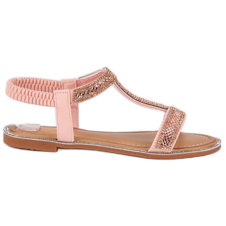 Juliet Sandales élégantes avec une gomme rose Juliet Sandales élégantes avec une gomme rose