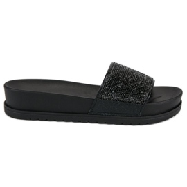 Chaussons noirs élégants le noir Chaussons noirs élégants le noir