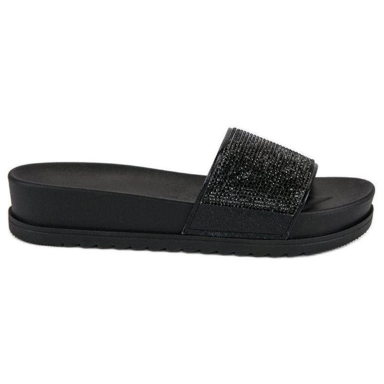 Chaussons noirs élégants le noir Chaussons noirs élégants le noir