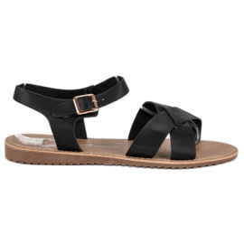 Anesia Paris Sandales noires femme