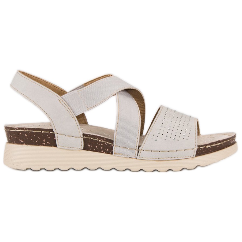 Sandales vinceza à enfiler brun gris multicolore Sandales vinceza à enfiler brun gris multicolore