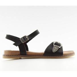 Sandales femme noires F5910 noir le noir