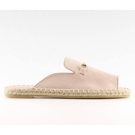 Espadryle bout ouvert beige 99-3 Beige