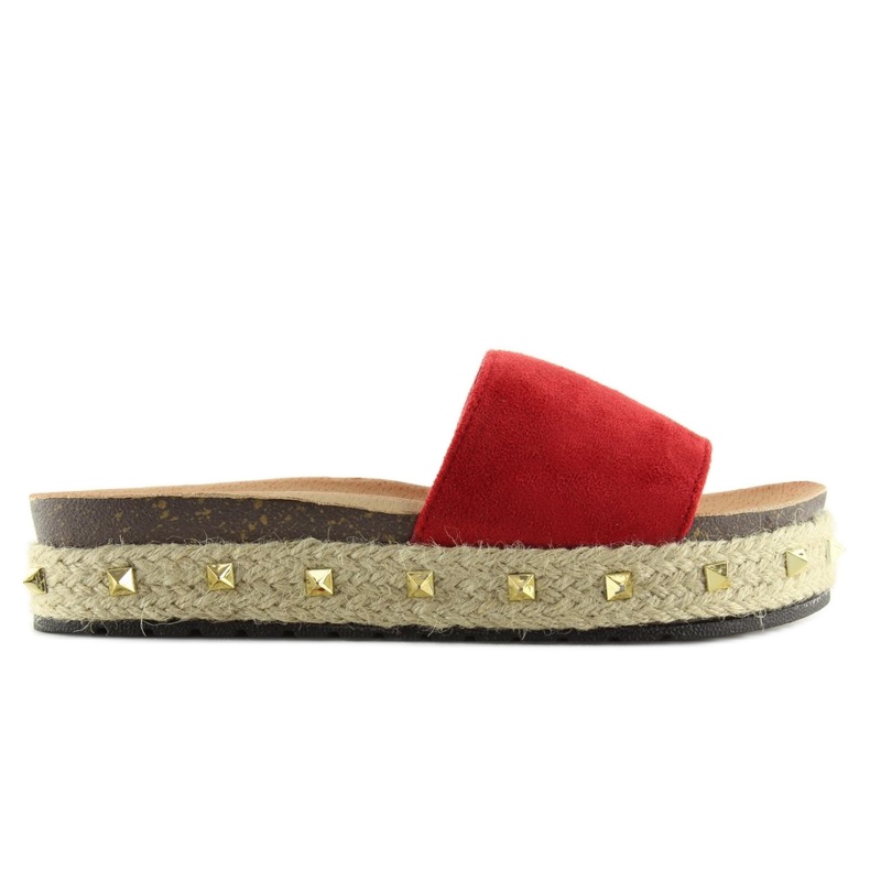 Chaussons espadrilles rouges LS51 rouges Chaussons espadrilles rouges LS51 rouges