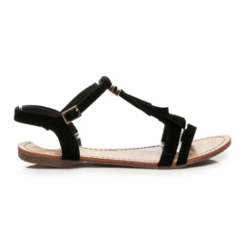 Queen Vivi Sandales À Franges noir