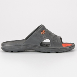 Tongs en caoutchouc gris