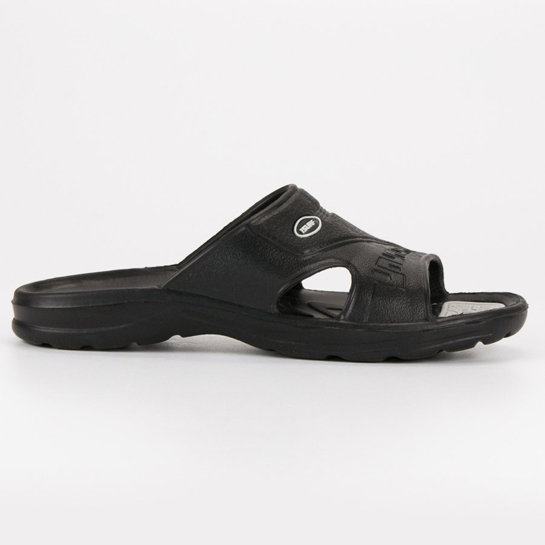 Tongs en caoutchouc noir le noir