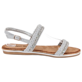 Super Me Sandales confortables en daim gris