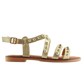 Sandales à clous dorés M-520 Gold d'or