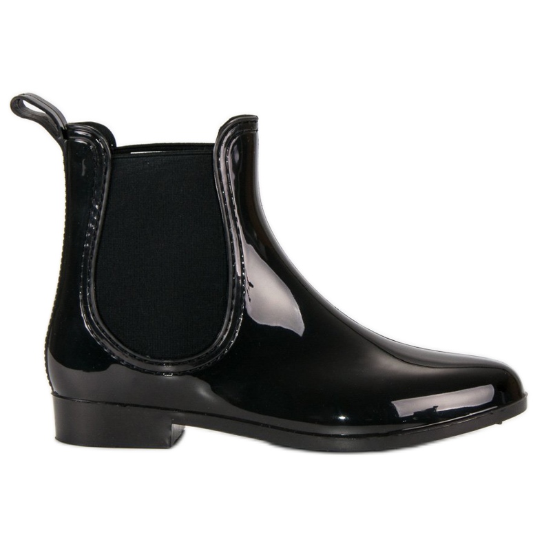 Galoches VINCEZA laquées le noir