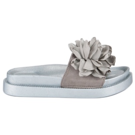 Seastar Chaussons femme Fleurs gris Seastar Chaussons femme Fleurs gris