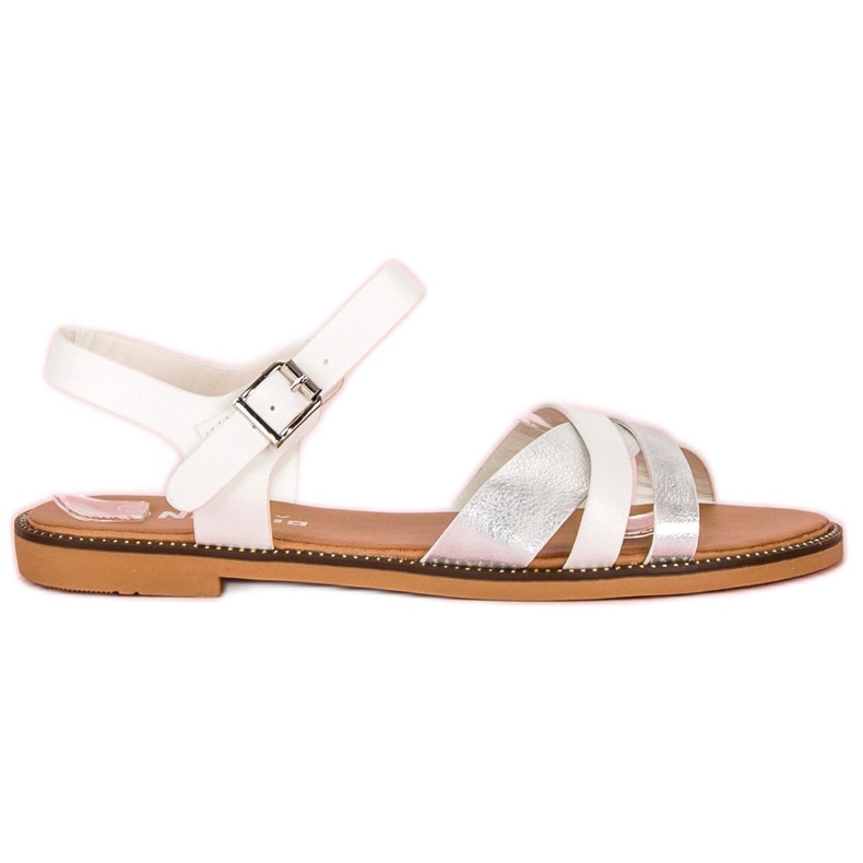 Nio Nio Sandales blanches classiques gris