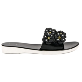 Fashion Chaussons Meliski femme noir